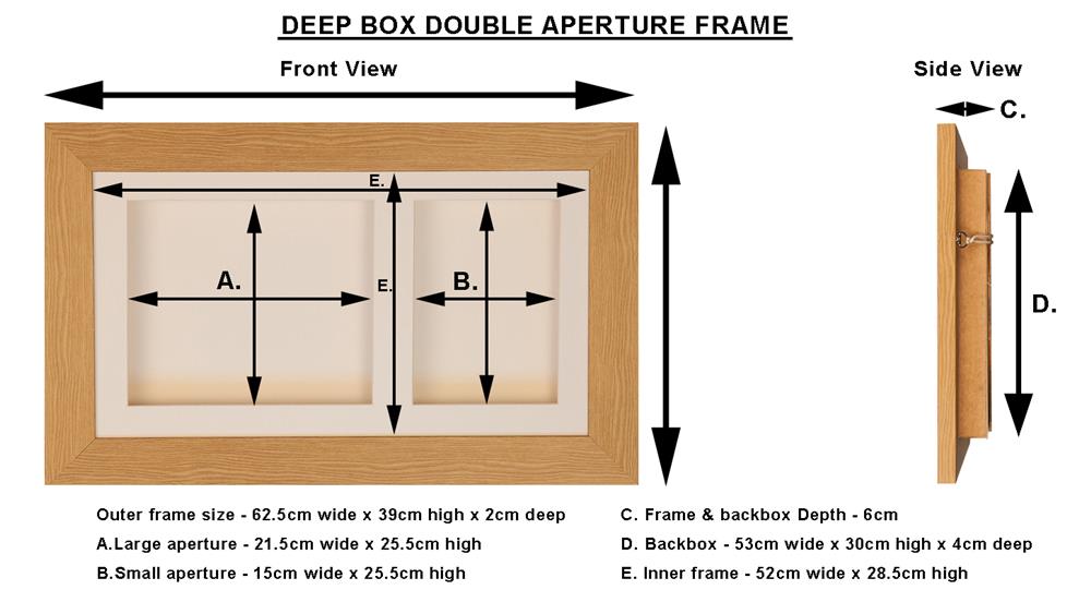 Double Frame Sizes